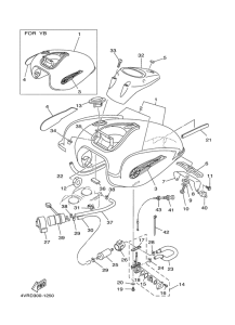 XVS650 Топливный бак