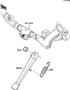 VN1500 Подножка