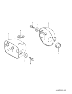 A100 Фара головного света