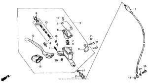 CR125R Передний главный тормозной цилиндр