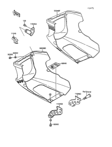 EX400 Обтекатель нижний