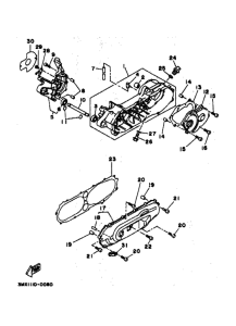 CW50T CW50TA Картер двигателя