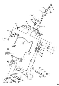 XV250 Управление
