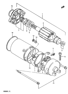 GR650 Стартерный мотор