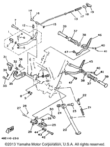 XT225E Подножки
