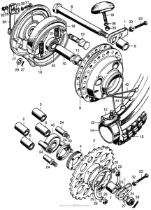 SL350 Переднее колесо