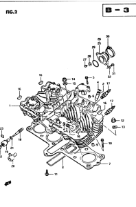 GS850 Головка цилиндров