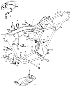 TL250 Wire harness + frame
