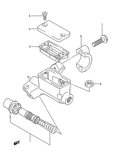 RM250 Передний тормозной цилиндр