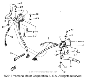 XS400H Рулевые переключатели