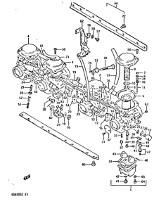 GS650 Carburetor assy