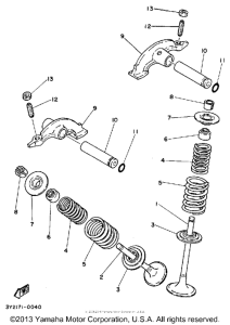 XT250KC Клапана