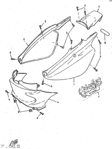 CW50RS Боковые обтекатели