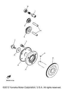 FZR600RJ Муфта стартера