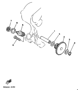 XT350 Тахометр