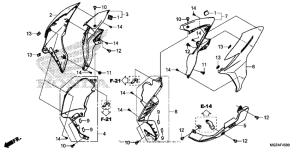  Обтекатель средняя часть