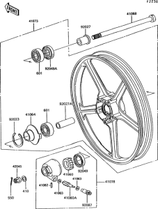 EX305 Переднее колесо