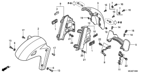 GL1800 (ABS) Переднее крыло