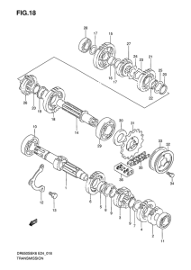 DR650 Трансмиссия