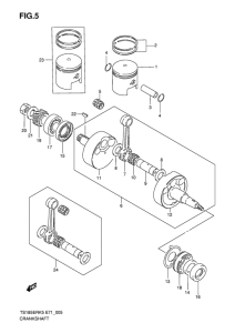 TS185 Вал коленчатый