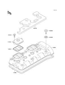 ZX600 Крышка головки цилиндров