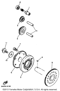FZR600RKC Муфта стартера