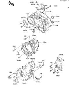 KL600 Крышки двигателя