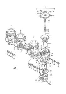 GSX-R1100 Carburetor assy