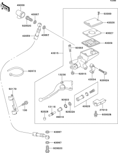 ZR1100 Цилиндр сцепления