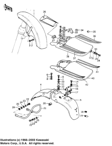 KZ1000 Fenders / seat cover
