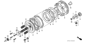 CR80R Бендикс