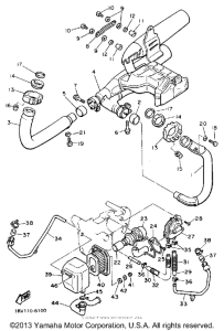 XV750AC Выхлопная система