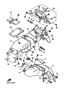 FZR750R FZR750RU Крыло