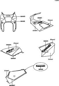 KR250 Decal(ebony / green)