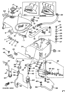 XV500S Топливный бак
