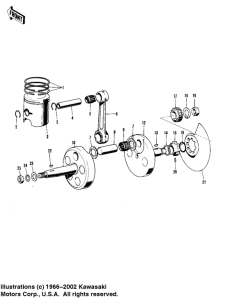  Crankshaft / piston / rotary valve