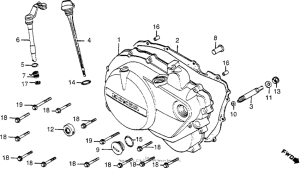 CM400 Cm400c / tright crankcase cover 79-81