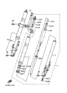 TZR250RSP ﾌﾛﾝﾄﾌｵｰｸ