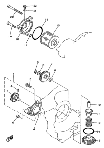 SR250SP Масляный насос