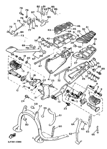 XVZ13TD Stand. footrest