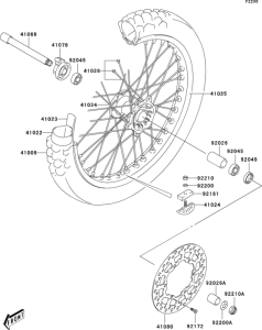  Переднее колесо