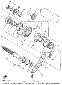 YX600W Муфта стартера