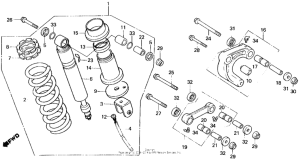XL250R Амортизатор