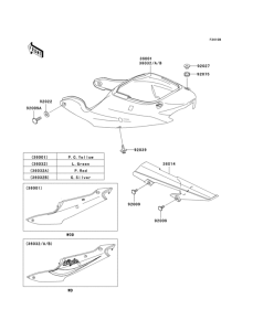 ZX600 Side covers / chain cover(zx600-j3)