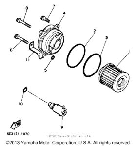 XV1100EC Маслянный фильтр