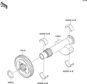 EJ800 Валансирный вал