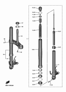 YZF600 Передняя вилка