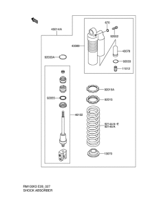 RM100 Абсорбер удавный в сборе задний