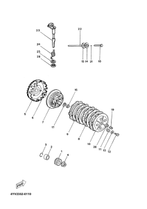TZR50 Сцепление