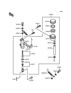 ZX900 Задний торм цилиндр